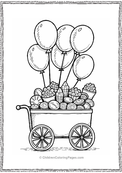 New Year Treats Cart Free PDF Printable