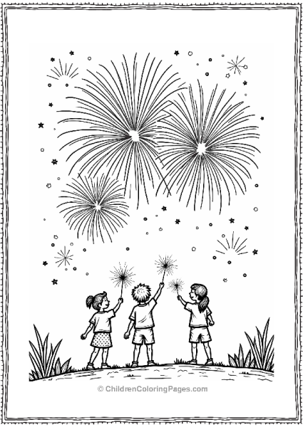 New Year’s Fireworks Celebration Free PDF Printable