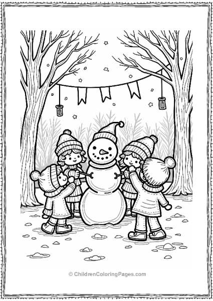 New Years Celebration In The Snow Free PDF Printable