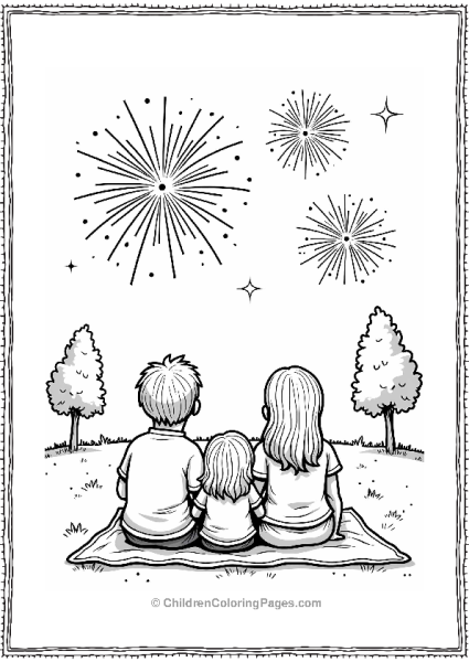 New Years Fireworks Family Gathering Free PDF Printable