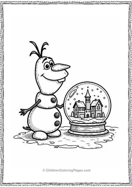 Olaf And The Magical Snow Globe Free PDF Printable