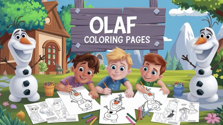 Olaf Coloring Pages