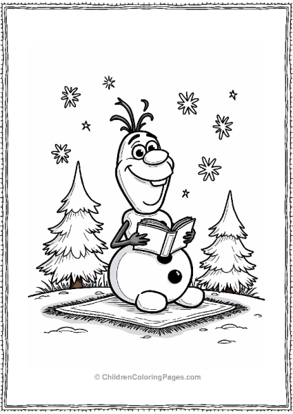 Olaf In A Winter Wonderland Free PDF Printable