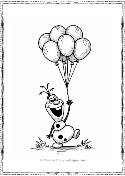 Olaf’s Balloon Adventure Free PDF Printable