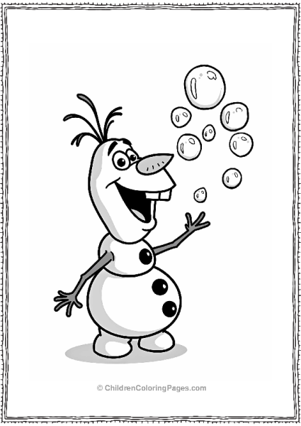 Olaf’s Bubble Trouble Free PDF Printable