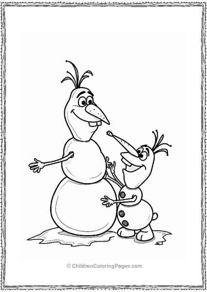 Olaf’s Carrot Nose Adventure Free PDF Printable