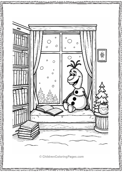 Olaf’s Cozy Winter Reading Nook Free PDF Printable