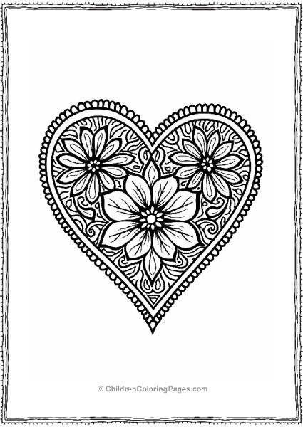 Papel Picado Heart Design Free PDF Printable