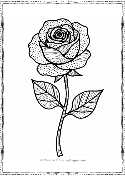 Patchwork Rose Design Free PDF Printable