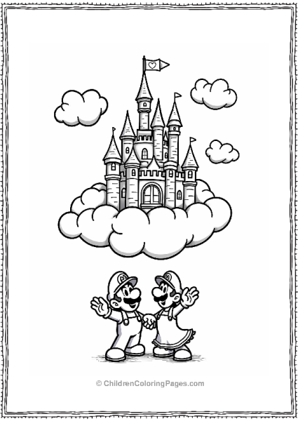 Peach S Castle In The Clouds Free PDF Printable