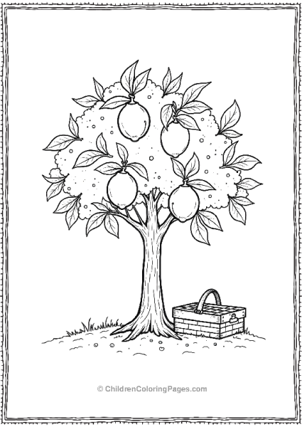 Picnic Setup Under A Lemon Tree Free PDF Printable