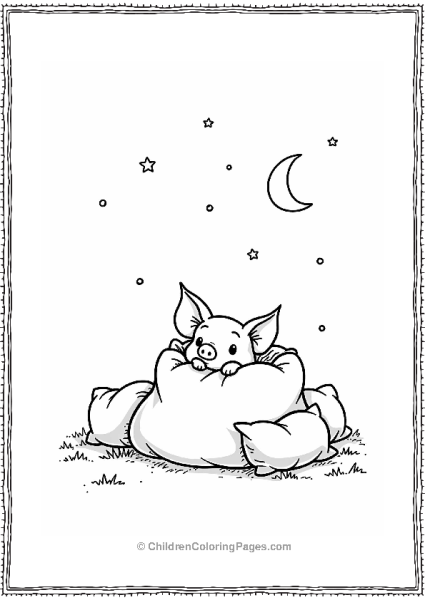 Piglet In A Pillow Fort Free PDF Printable