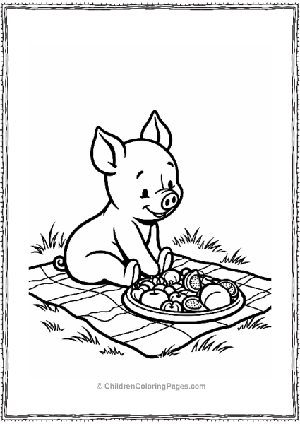 Piglet Organizing A Picnic Free PDF Printable