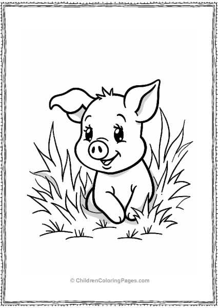 Piglet Peeking In The Dark Free PDF Printable