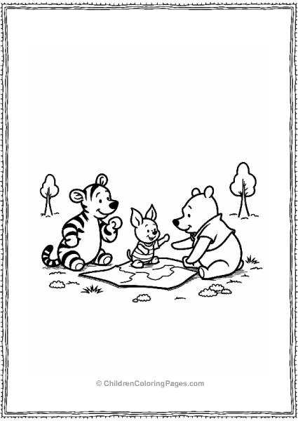 Piglet’s Adventure With Friends Free PDF Printable