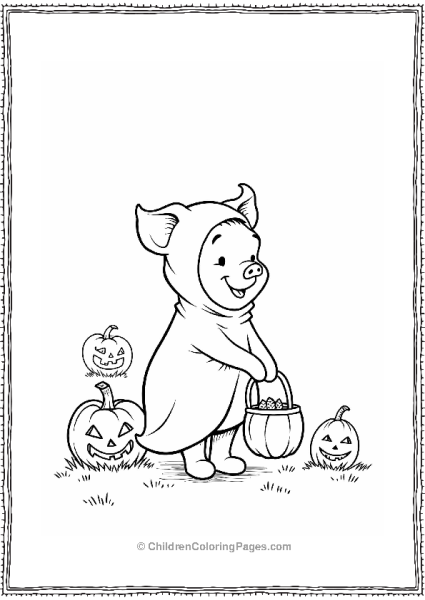 Piglet’s Halloween Costume Free PDF Printable