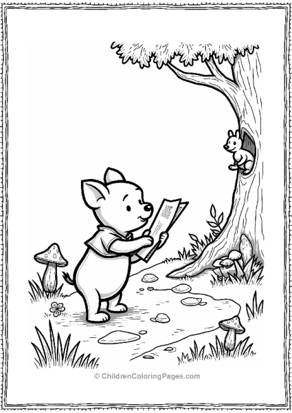 Piglet’s Nature Adventure In The Woods Free PDF Printable