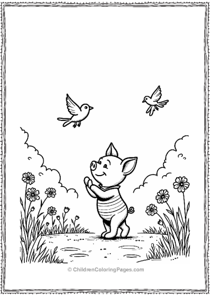 Piglet’s Sunny Day Adventure Free PDF Printable