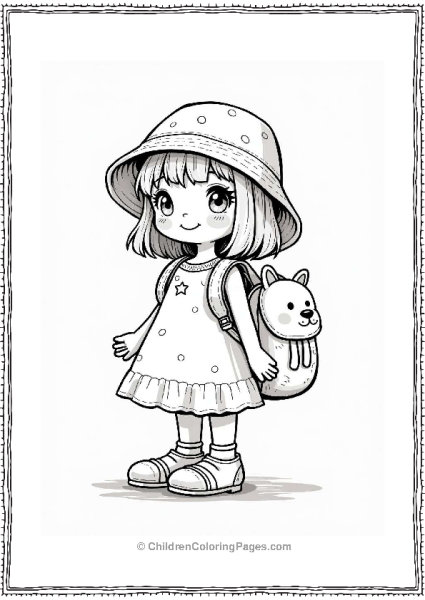 Playful Bucket Hat And Animal Backpack Free PDF Printable