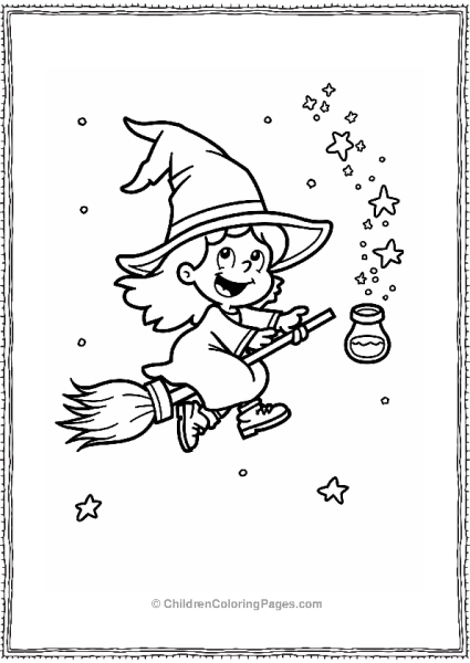 Cartoon Network Playful Witch Juggling Potions Free PDF Printable