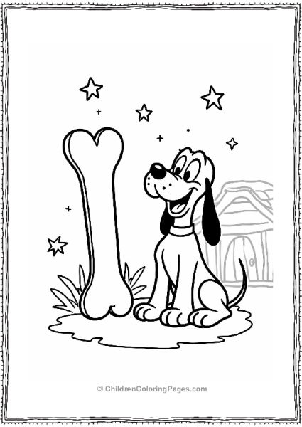 Pluto And His Bone Free PDF Printable