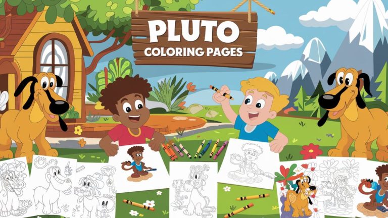 Pluto Coloring Pages