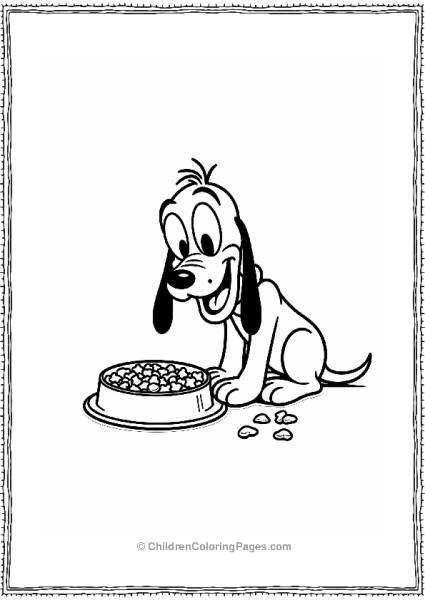 Pluto Eats His Dinner Free PDF Printable