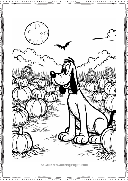 Pluto In A Pumpkin Patch Free PDF Printable