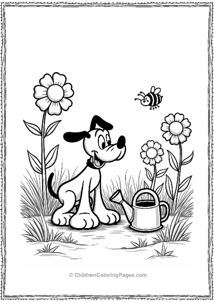 Pluto In The Garden Exploring Oversized Flowers Free PDF Printable