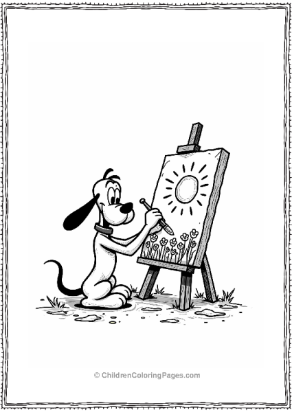 Pluto Painting A Masterpiece Free PDF Printable