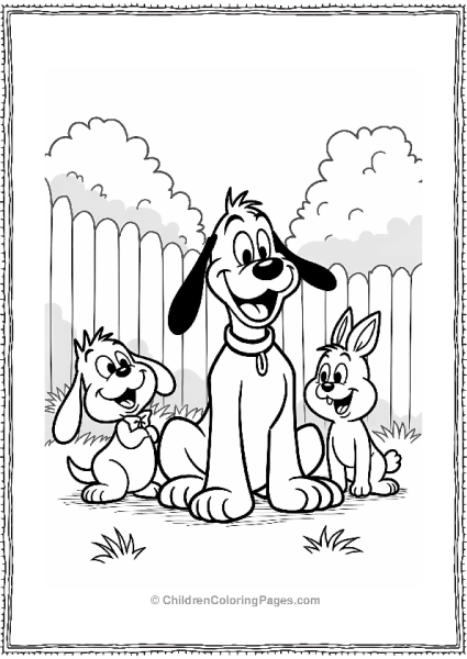 Pluto Plays With Friends Free PDF Printable