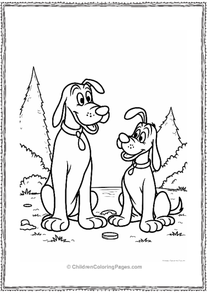 Pluto Sitting Obediently With A Treat Free PDF Printable