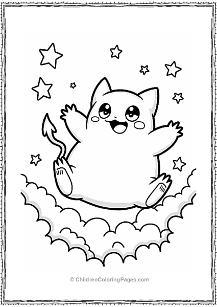 Pokémon Gengar In A Spooky Night Sky Free PDF Printable