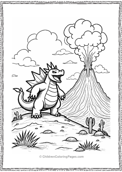 Pokémon Groudon S Volcanic Landscape Free PDF Printable