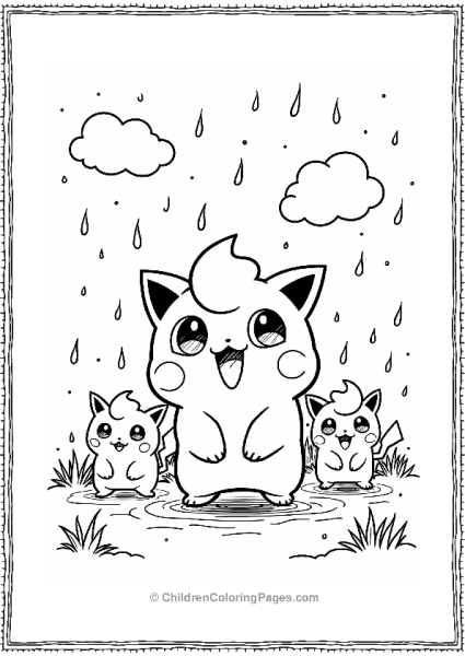 Pokémon Jigglypuff Sings To Anxious Pokemon Free PDF Printable