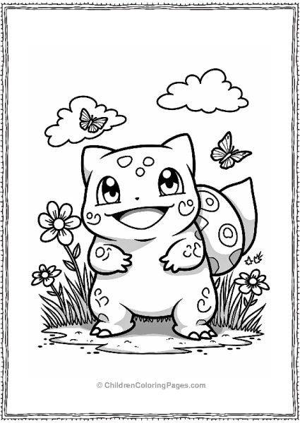 Pokémon Springtime Bulbasaur In Bloom Free PDF Printable