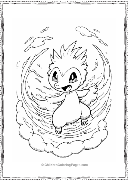 Pokémon Tornadus In A Windy Scene Free PDF Printable