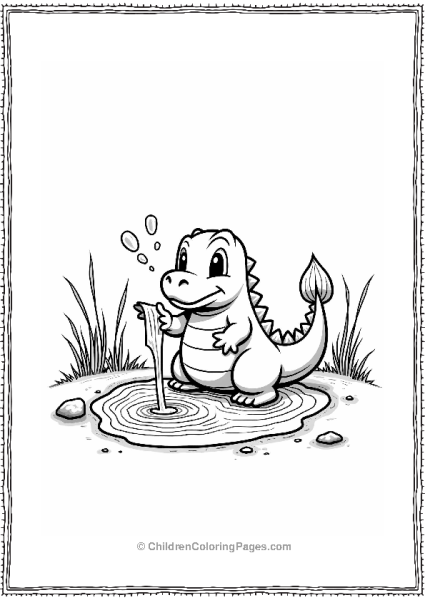 Pokémon Totodile Creating A Pond For Pokemon Free PDF Printable