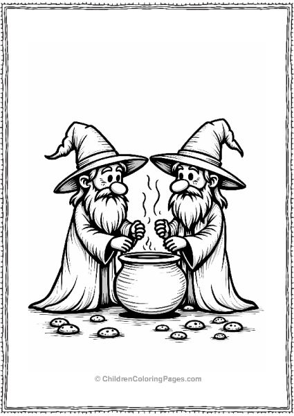 Potion Brewing Competition Between Wizards Free PDF Printable