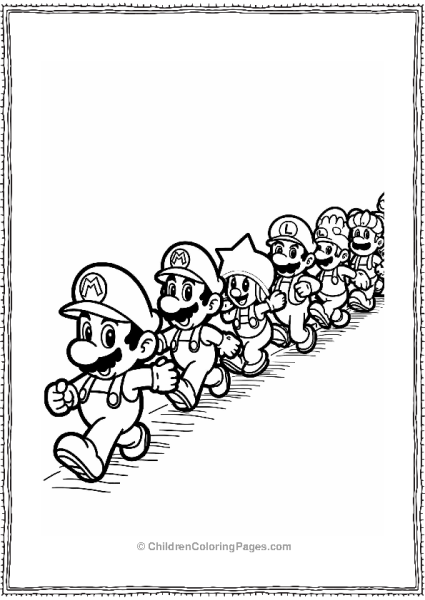 Power Up Parade In Super Mario Bros Free PDF Printable