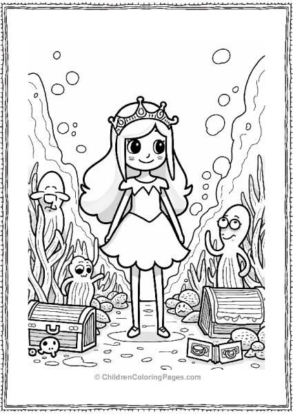 Princess Bubblegum In An Underwater Kingdom Free PDF Printable