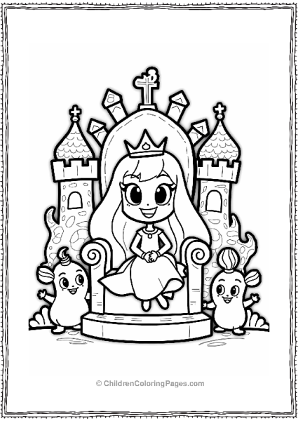 Princess Bubblegum In Her Candy Castle Free PDF Printable