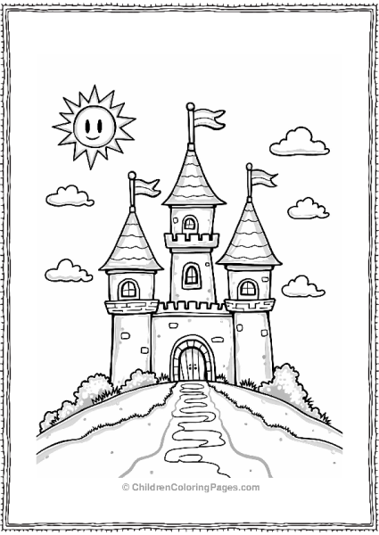 Princess Peach’s Castle Towers Free PDF Printable