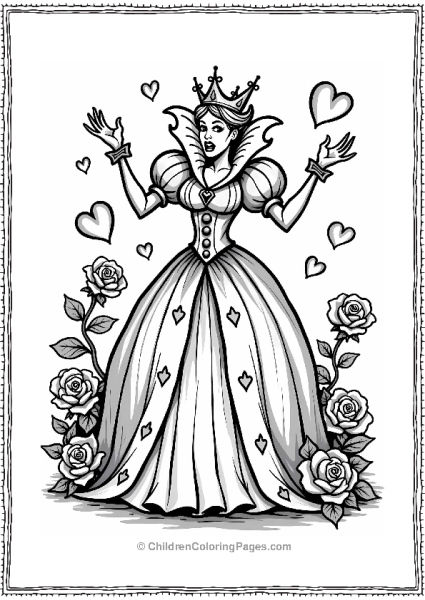 Queen Of Hearts In Anger Free PDF Printable