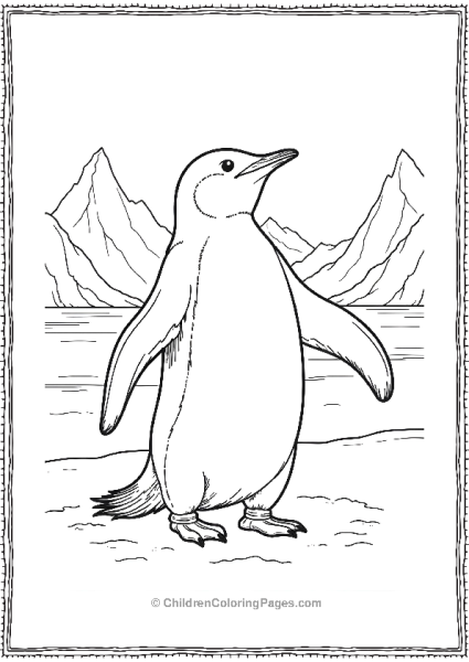 Realistic Penguin Calling Out Scaled Free PDF Printable