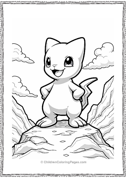 Rock Pokémon Standing Strong On A Mountain Free PDF Printable