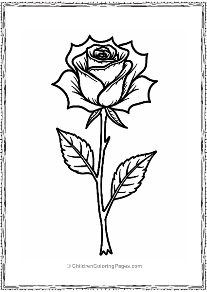 Rose And Heart Fusion Illustration Free PDF Printable