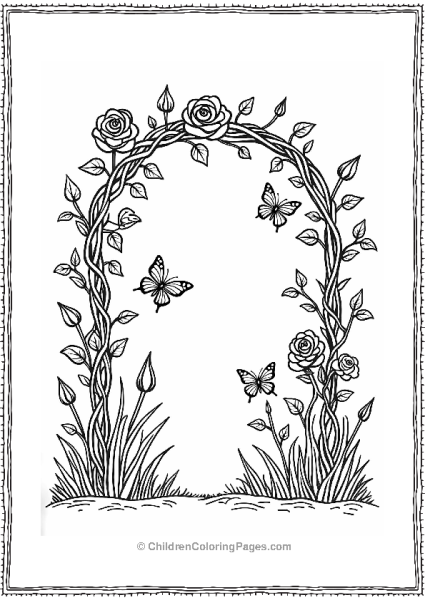 Rose Archway To A Magical Garden Free PDF Printable