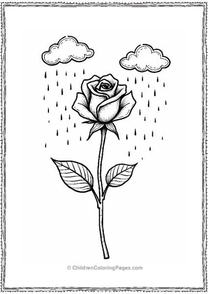 Rosebud In The Rain Free PDF Printable