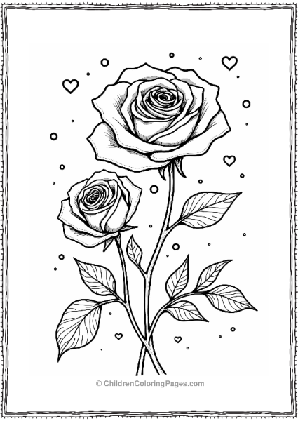 Roses In A Dreamy Whirl Free PDF Printable